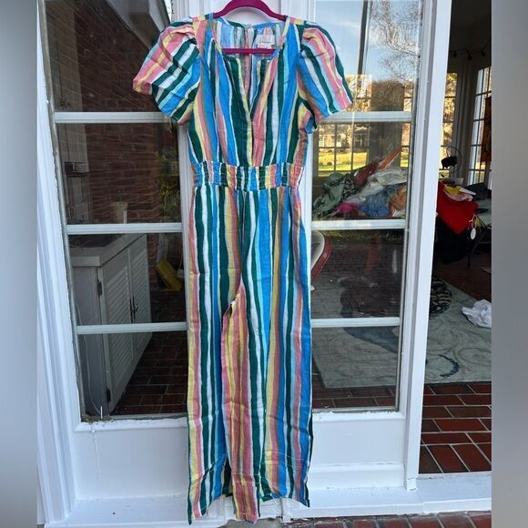 Anthropologie The Somerset Linen Jumpsuit NWT - Picture 6 of 9